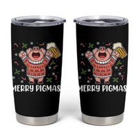 Christmas Pig Drinking Beer Tumbler Cup Funny Merry Pigmas Gift - Wonder Print Shop