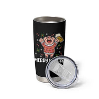 Christmas Pig Drinking Beer Tumbler Cup Funny Merry Pigmas Gift - Wonder Print Shop