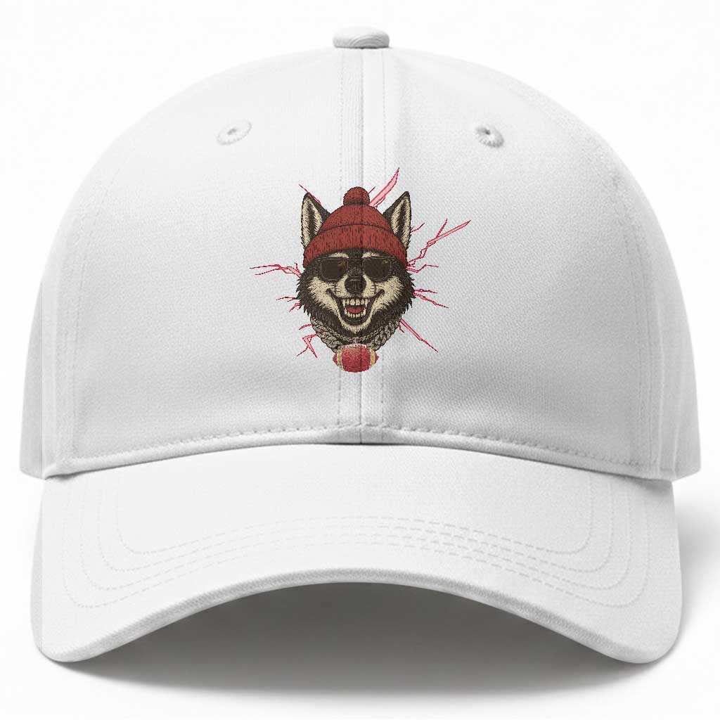 Howling Wolf Spirit For The Midwest Football Fan Baseball Cap