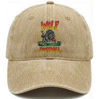 Lightning Wolf Lover Washed Cotton Baseball Cap Sport Lover Gift