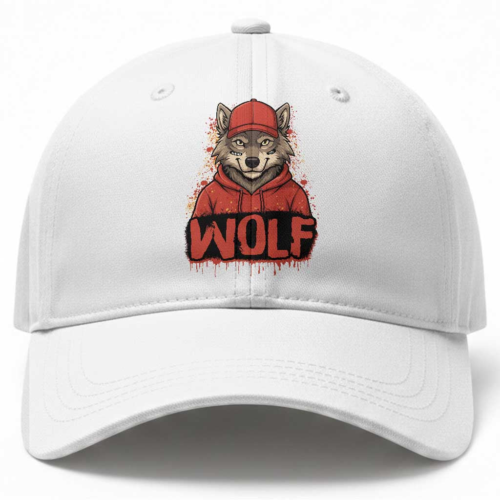 Wolf Football Lover Baseball Cap Game Day Tailgate Lifestyle