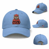 Wolf Football Lover Baseball Cap Game Day Tailgate Lifestyle