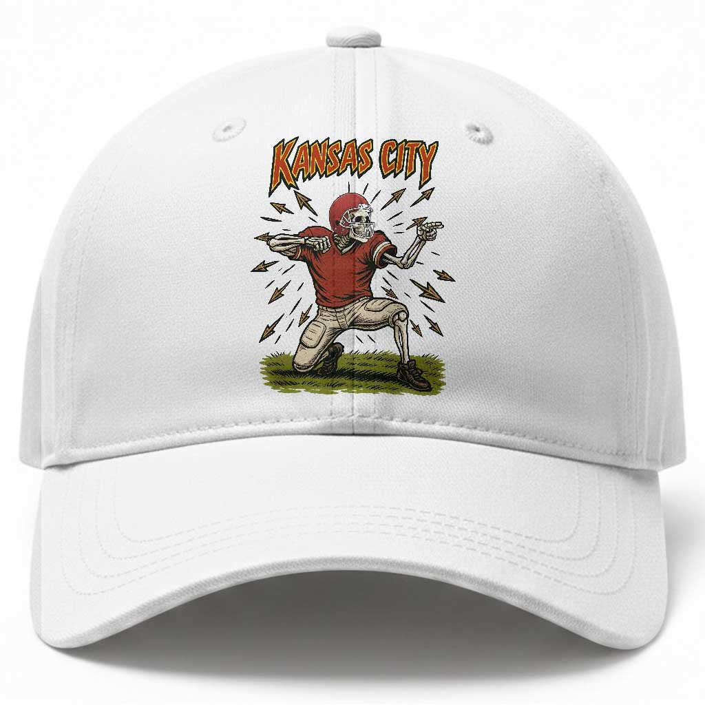 Skeleton Football Lover Baseball Cap Touchdown Game Day Lifestyle