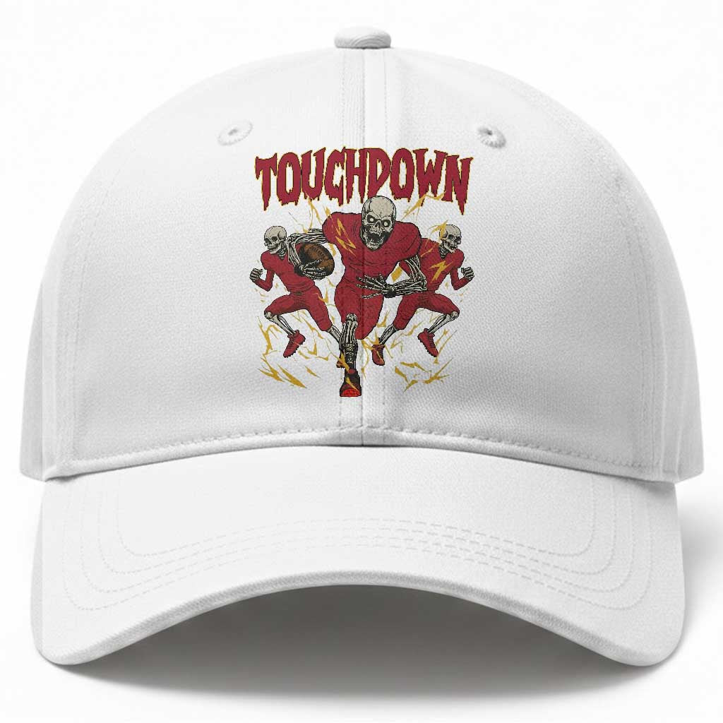 Skeleton Game Day Baseball Cap Touchdown Football Fan Gift