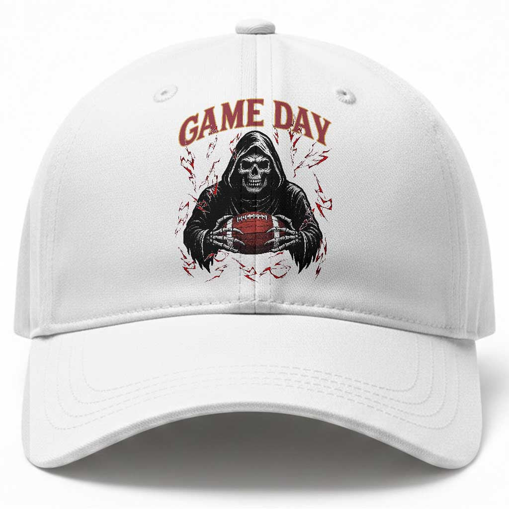 Funny Grim Reaper Dark Football Baseball Cap Game Day Fan Lifestyle