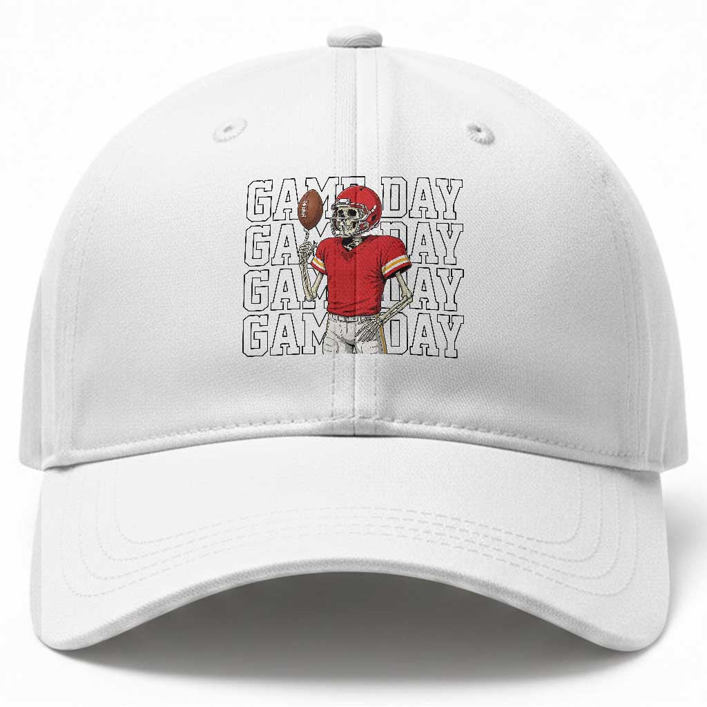 Funny Skeleton Dark Football Baseball Cap Sport Humor Gift