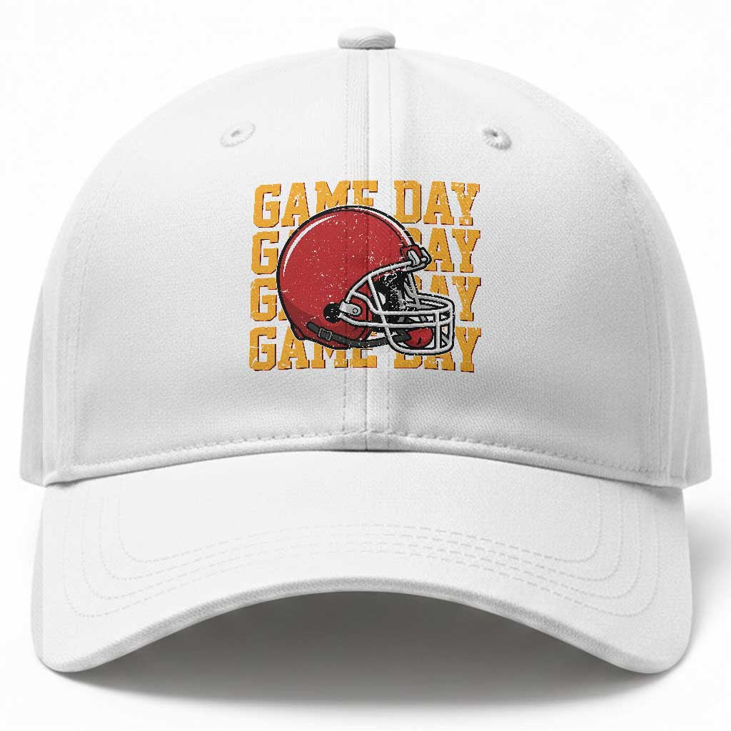 Funny Football Helmet Baseball Cap Game Day Sport Lover Gift