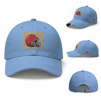 Funny Football Helmet Baseball Cap Game Day Sport Lover Gift