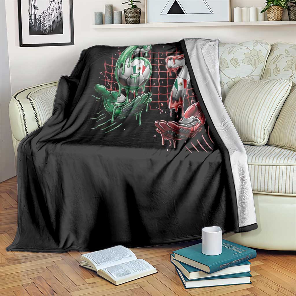 Drip Mexico Soccer Six Seven Meme Throw Blanket Mexicano Supporter Player Gift