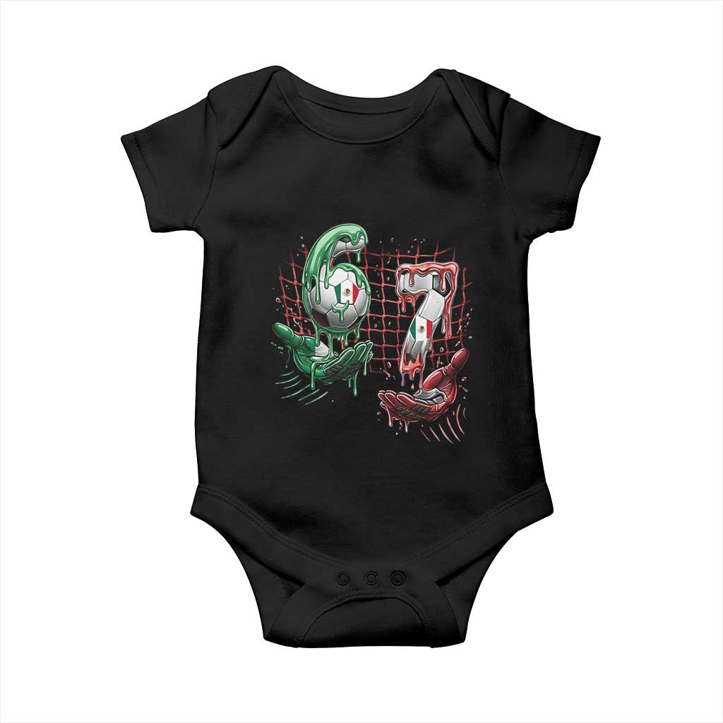 Drip Mexico Soccer Six Seven Meme Baby Onesie Mexicano Supporter Player Gift