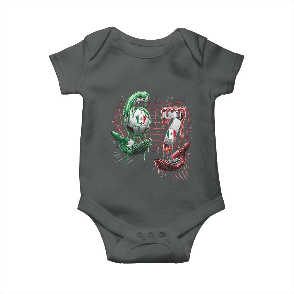 Drip Mexico Soccer Six Seven Meme Baby Onesie Mexicano Supporter Player Gift