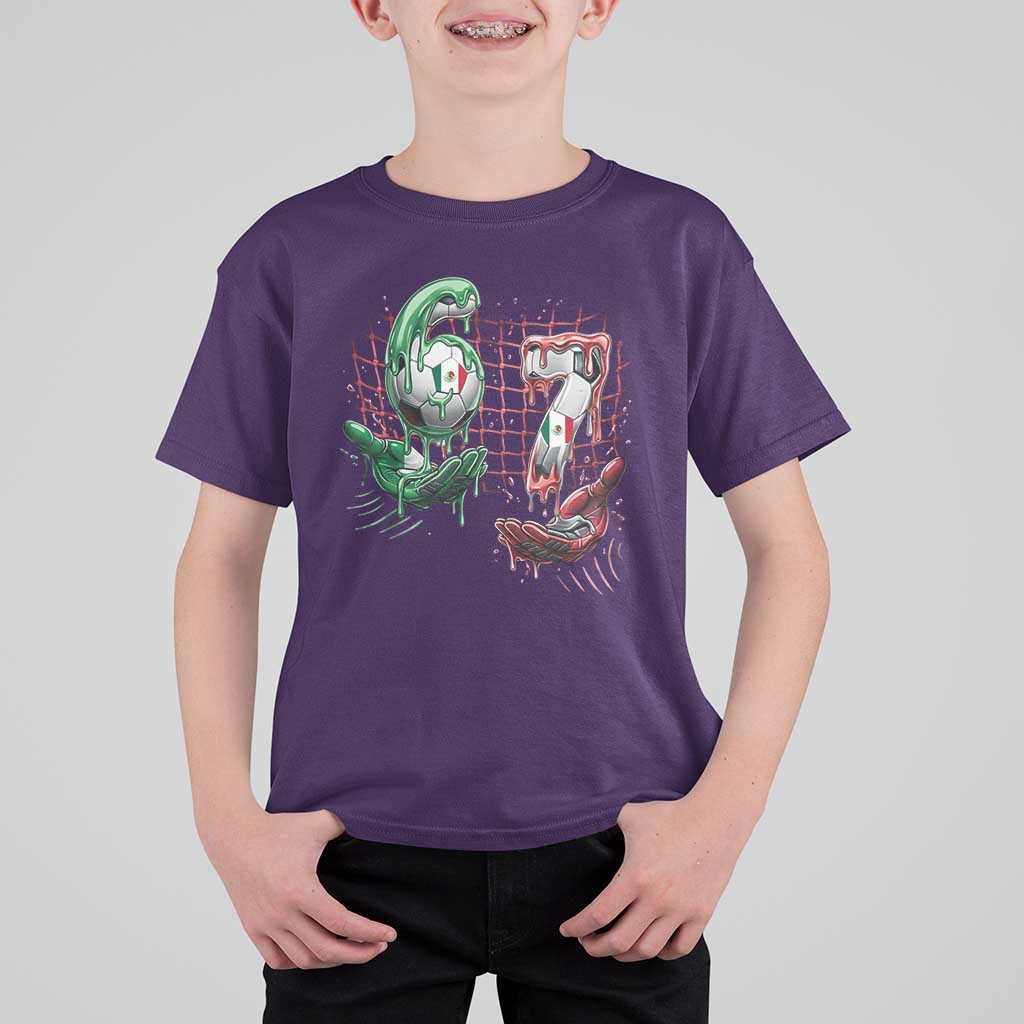 Drip Mexico Soccer Six Seven Meme T Shirt For Kid Mexicano Supporter Player Gift