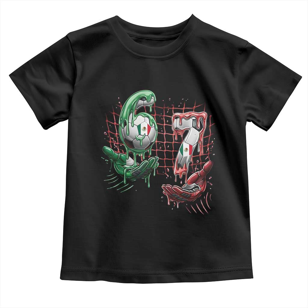 Drip Mexico Soccer Six Seven Meme Toddler T Shirt Mexicano Supporter Player Gift