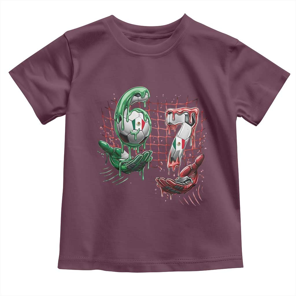 Drip Mexico Soccer Six Seven Meme Toddler T Shirt Mexicano Supporter Player Gift