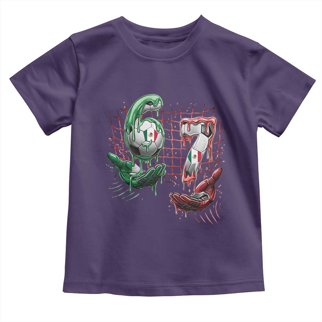 Drip Mexico Soccer Six Seven Meme Toddler T Shirt Mexicano Supporter Player Gift