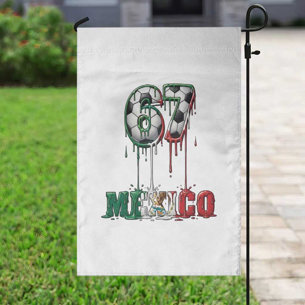 Funny Mexico Soccer 67 Meme Garden Flag Chicano Soccer Lovers