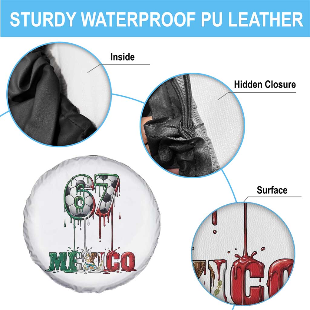 Funny Mexico Soccer 67 Meme Spare Tire Cover Chicano Soccer Lovers