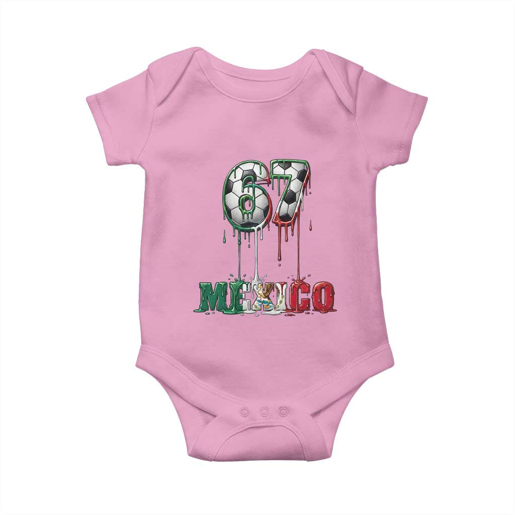 Funny Mexico Soccer 67 Meme Baby Onesie Chicano Soccer Lovers