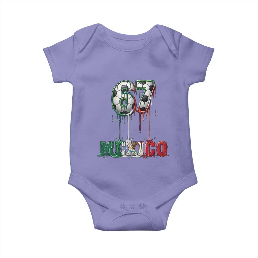 Funny Mexico Soccer 67 Meme Baby Onesie Chicano Soccer Lovers