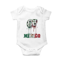 Funny Mexico Soccer 67 Meme Baby Onesie Chicano Soccer Lovers