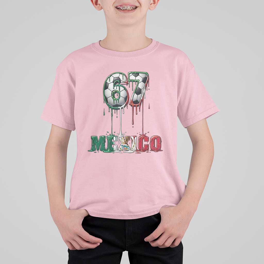 Funny Mexico Soccer 67 Meme T Shirt For Kid Chicano Soccer Lovers