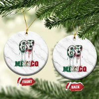 Funny Mexico Soccer 67 Meme Ceramic Ornament Chicano Soccer Lovers