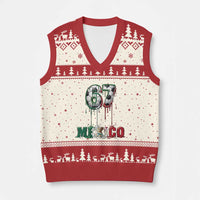 Funny Mexico Soccer 67 Meme V-Neck Knit Sweater Vest Chicano Soccer Lovers