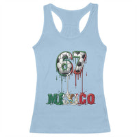 Funny Mexico Soccer 67 Meme Racerback Tank Top Chicano Soccer Lovers