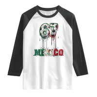 Funny Mexico Soccer 67 Meme Raglan Shirt Chicano Soccer Lovers