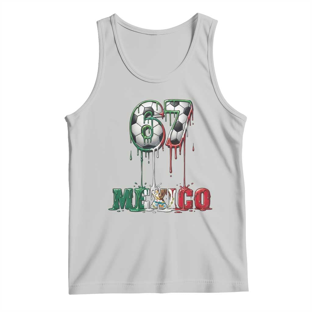 Funny Mexico Soccer 67 Meme Tank Top Chicano Soccer Lovers