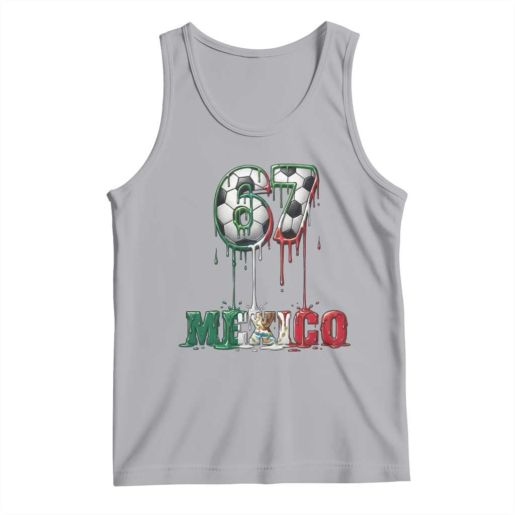 Funny Mexico Soccer 67 Meme Tank Top Chicano Soccer Lovers