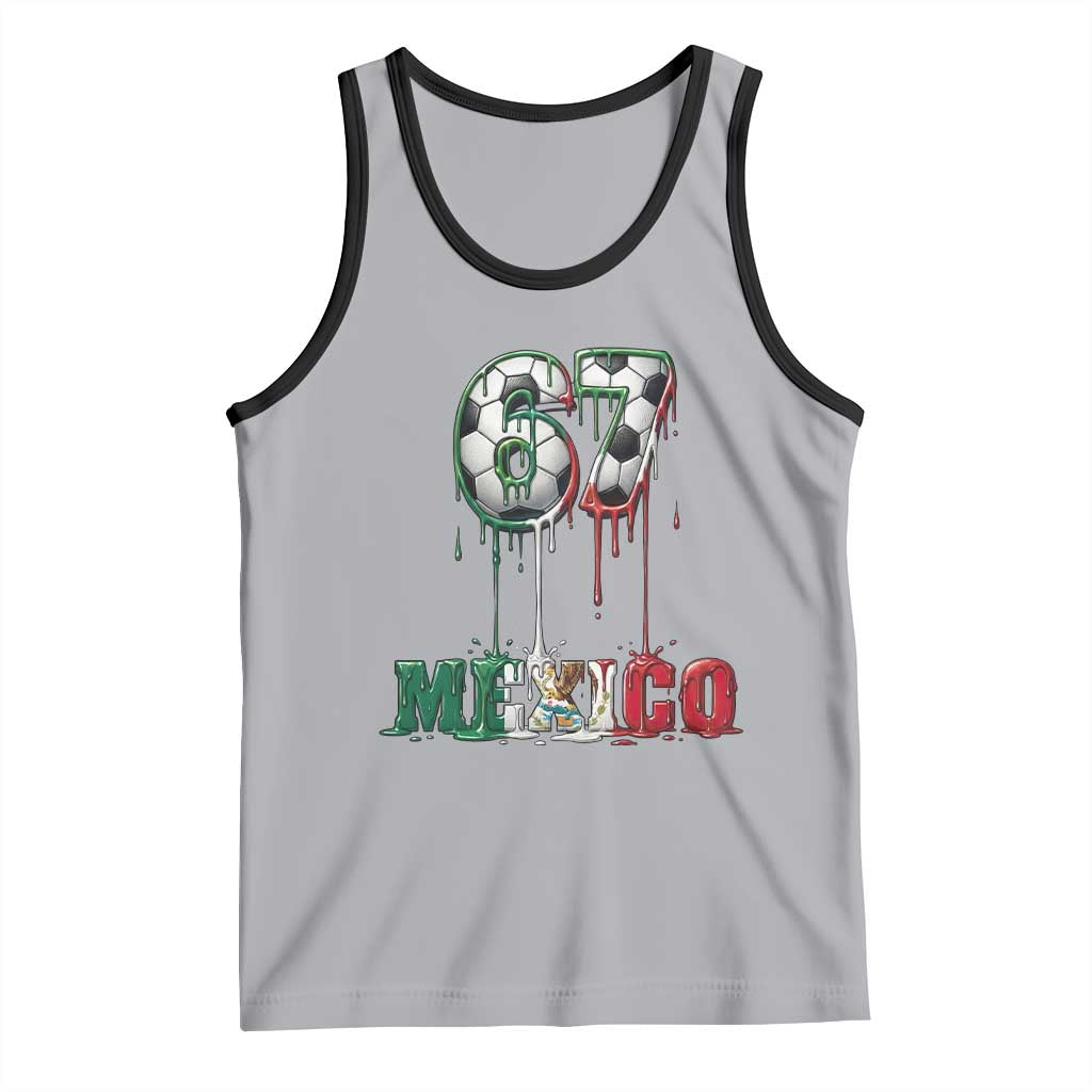 Funny Mexico Soccer 67 Meme Tank Top Chicano Soccer Lovers