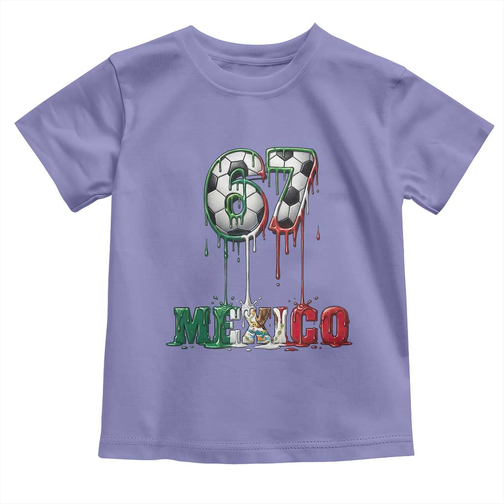 Funny Mexico Soccer 67 Meme Toddler T Shirt Chicano Soccer Lovers