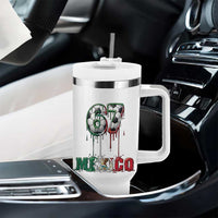 Funny Mexico Soccer 67 Meme Tumbler With Handle Chicano Soccer Lovers