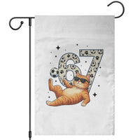 Funny Cat Playing Soccer Garden Flag Six Seven Meme