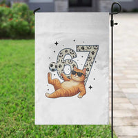Funny Cat Playing Soccer Garden Flag Six Seven Meme