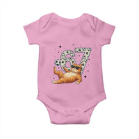 Funny Cat Playing Soccer Baby Onesie Six Seven Meme