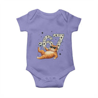 Funny Cat Playing Soccer Baby Onesie Six Seven Meme