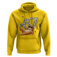 Funny Cat Playing Soccer Hoodie Six Seven Meme