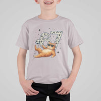 Funny Cat Playing Soccer T Shirt For Kid Six Seven Meme