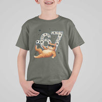 Funny Cat Playing Soccer T Shirt For Kid Six Seven Meme