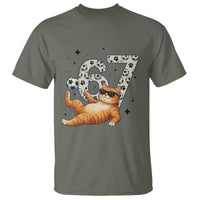 Funny Cat Playing Soccer T Shirt Six Seven Meme