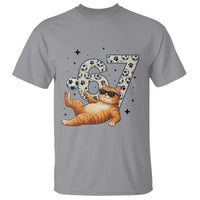 Funny Cat Playing Soccer T Shirt Six Seven Meme