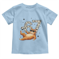 Funny Cat Playing Soccer Toddler T Shirt Six Seven Meme
