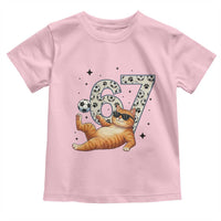 Funny Cat Playing Soccer Toddler T Shirt Six Seven Meme