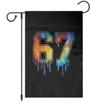 Funny Six Seven Prism Effect Printed Meme Garden Flag