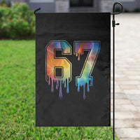 Funny Six Seven Prism Effect Printed Meme Garden Flag