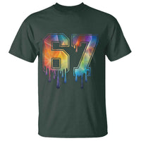 Funny Six Seven Prism Effect Printed Meme T Shirt