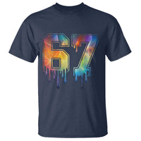 Funny Six Seven Prism Effect Printed Meme T Shirt
