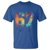 Funny Six Seven Prism Effect Printed Meme T Shirt